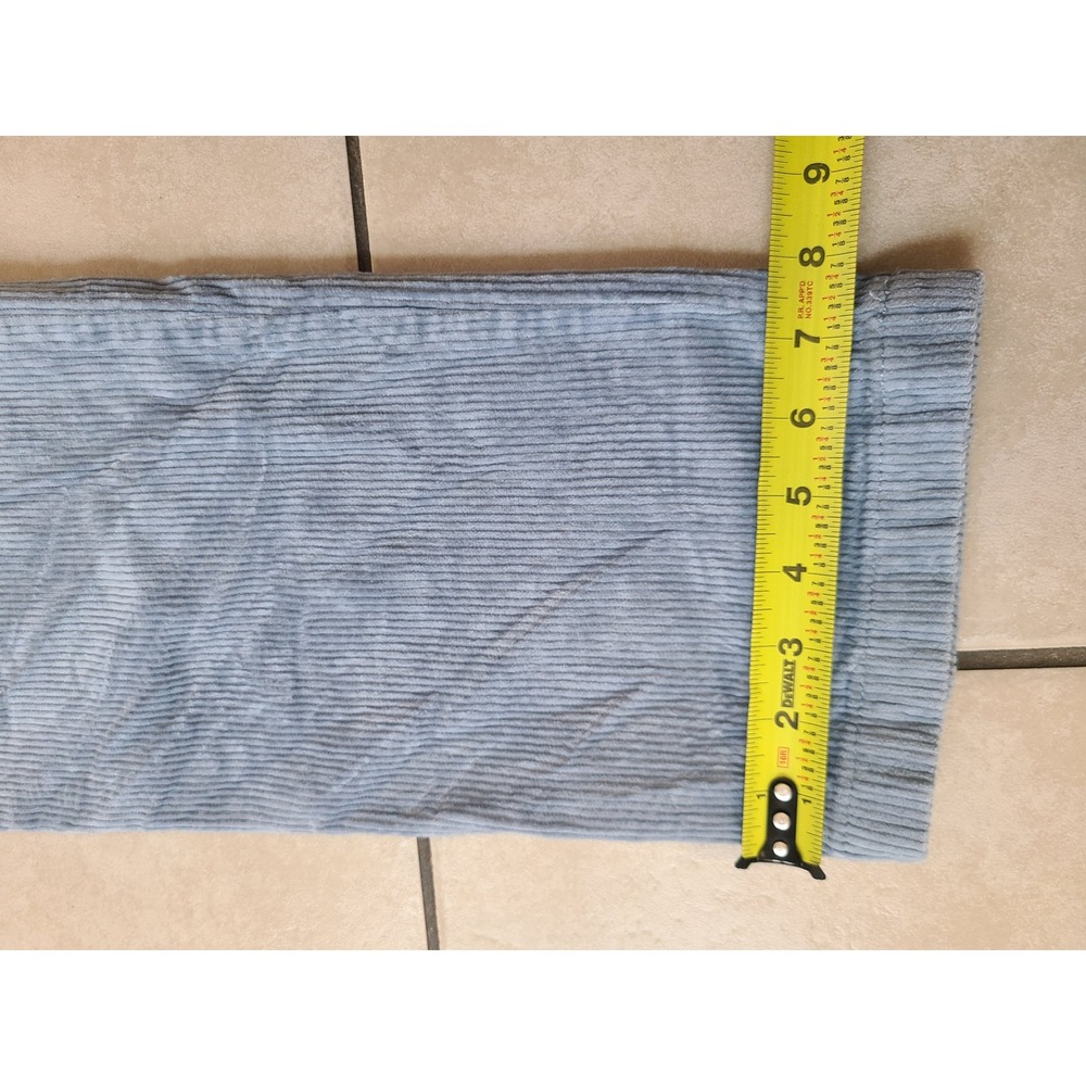 LOFT Corduroy Pants Women 4 Light Blue  Straight Leg Patch Pocket - Picture 7 of 9